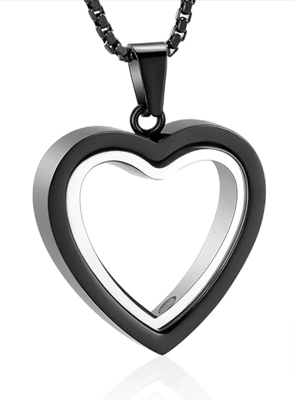 Eternal Heart: Stainless Steel Cremation Pendant